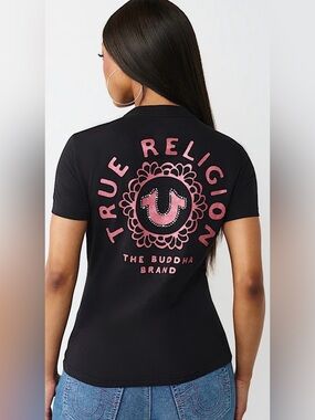 NWT True Religion Horseshoe Burst Crewneck Tee
